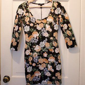Forever 21 Casual Floral Bodycon Dress